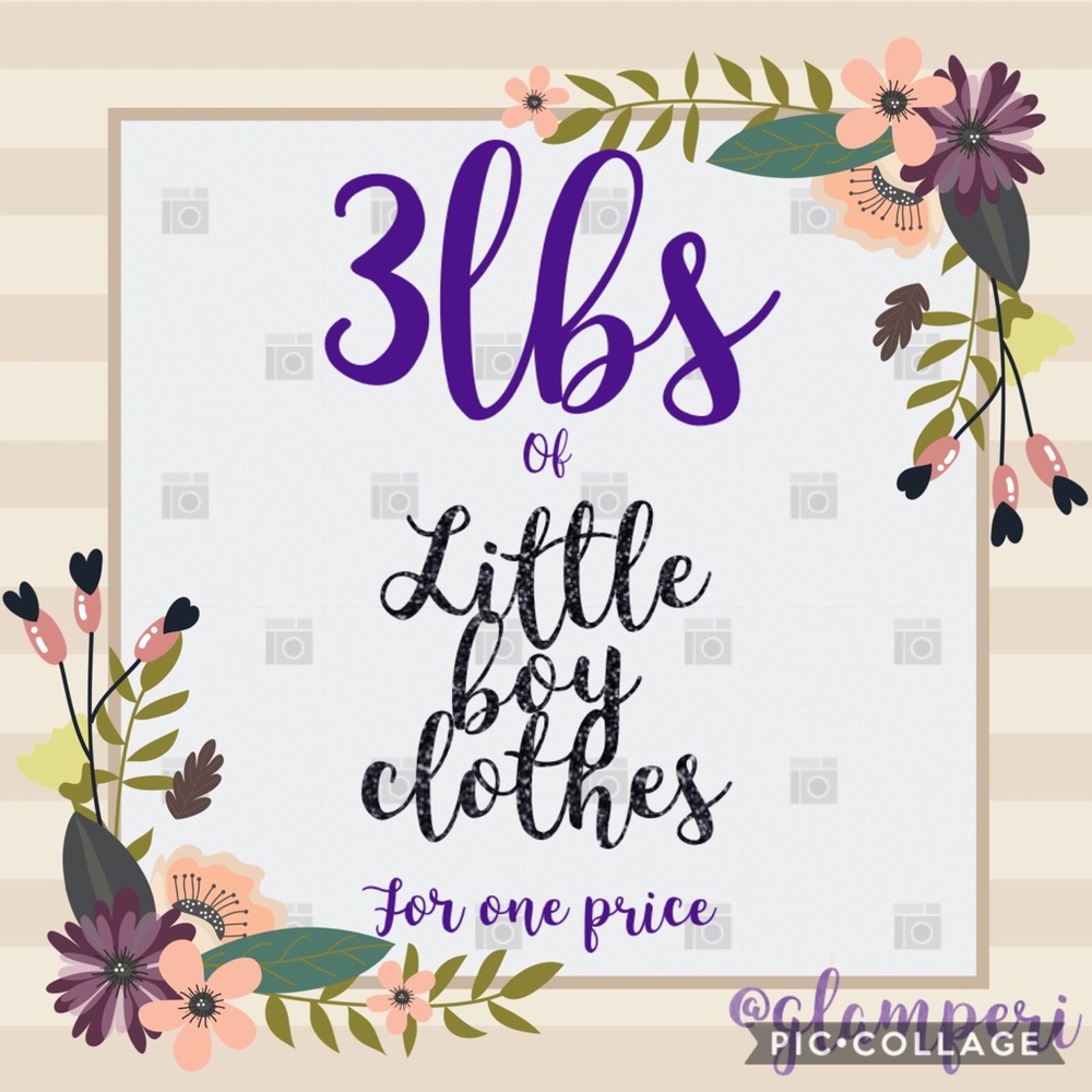 3lbs Little boys Clothing!
